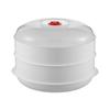 Microwave Steamer Box: 1 or 2 Layers for Dishes and Dumplings