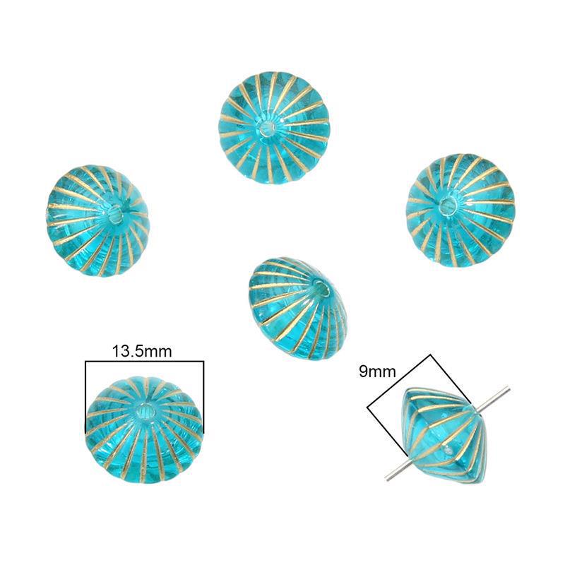 Handmade Retro Baroque Star, Moon & Flower Beads for DIY Earrings, Bracelets & Hair Accessories