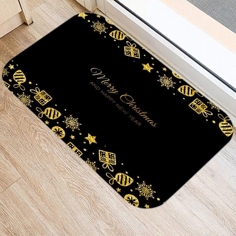 Χαρούμενα Χριστούγεννα και Πρωτοχρονιά διακόσμηση πατάκι πόρτας εισόδου διακόσμηση σπιτιού σαλονιού διάδρομος μπάνιου αντιολισθητικό πατάκι