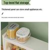 3-Tier Mobile Steel-Wood Kitchen Storage Rack