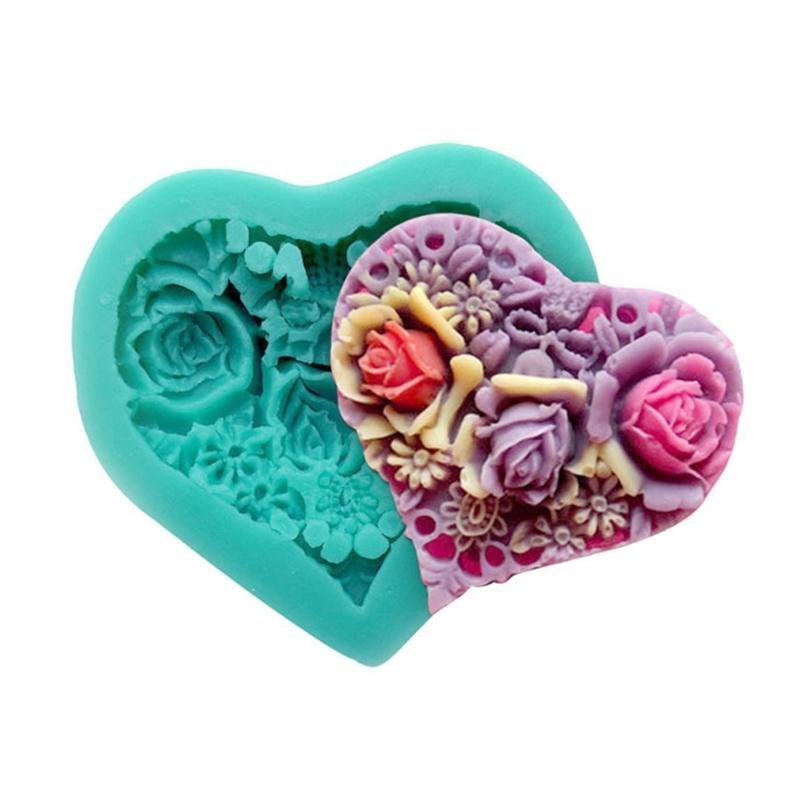 Valentines Day Theme Silicone Molds for Candle Soap Making Chocolate Fondant Silicone Mold Candy Chocolate Silicone Mold
