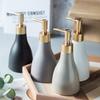 Ceramic Bathroom Liquid Soap Dispenser Bottle Shampoo Shower Gel and Lotion Storage Bottles Home Hotel Disinfectant Bottle