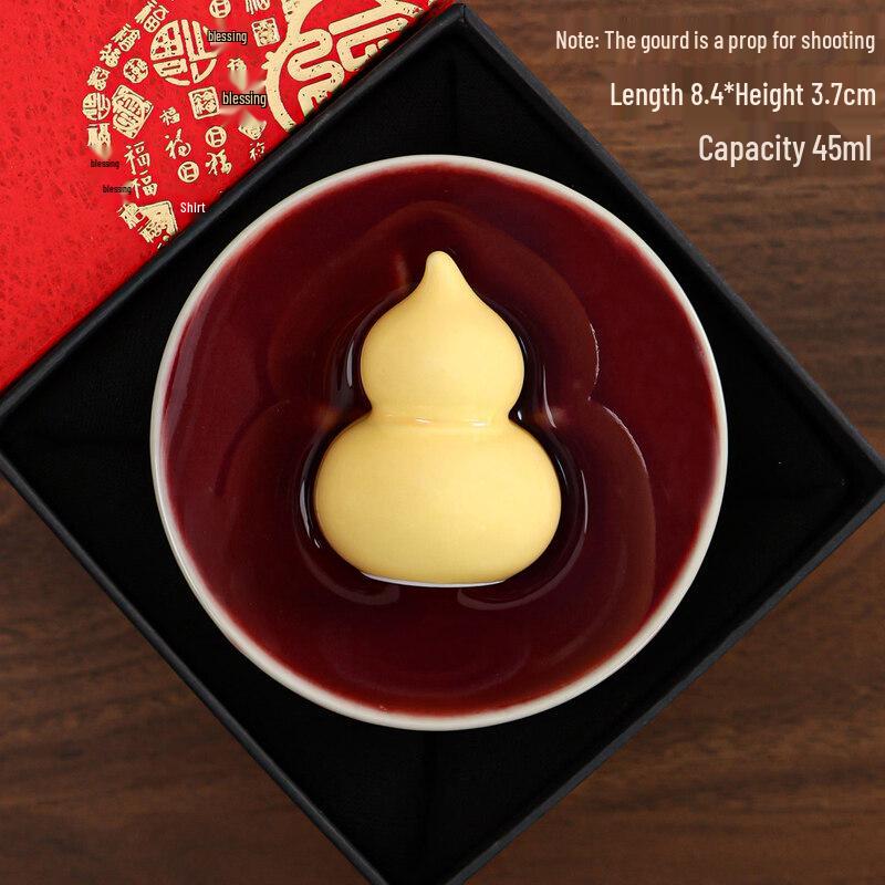 

Yuzhuxun Five Blessings Fu Lu Teacup Gift Set