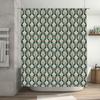 Vintage Floral Decor Shower Curtain: Elegant Pattern For Bathroom Accessories Multiple Colors Available