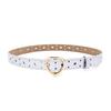 Faux Leather Buckle Belt Heart-shaped Pin Girls Dress Belt Youth Kids Waist Belt  for Kids