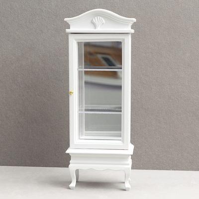 1:12 Bebek Evi Minyatür Dolap Depolama Kutusu Tek Kapılı Vitrin Kitaplıklar Mobilya Model Dekor Oyuncak