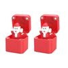 1/2/4Pcs Christmas Middle Finger In A Box Ornament Pop-up Santa Claus Reindeer Snowman Box Desktop Decoration Tricky Props Gag Prank Gift