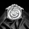 Men Automatic Skeleton Watch Large Dial Mechanical Luminous Fashion Wristwatch