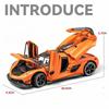 Pressofuso 1:Modellino Auto Sportiva Jesko Scala 1:24 Giocattoli Veicoli in Metallo Fuso Suono Luci Collezionismo Decorazione Casa Bambini Ragazzi Voiture