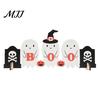 Kids Room Halloween Decorations Cute Ghost Wooden Decor, BOO Pumpkin Witch Tabletop Ornament Table for Desk Shelf, Soft Spooky Home