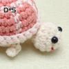 Knitted Turtle Keychain Exquisite Yarn Crochet Compact Size Portable Keyring Cartoon Style Mini Turtle Keychain