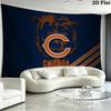Chicago Bears Wall Tapestry Aesthetic Wall Hanging Printed Fabric Blanket Decorative Tapestries for Bedroom Living Room Home Decor