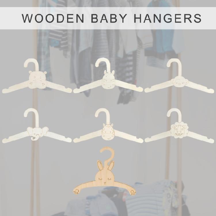 Multipacks of 10 Sturdy Wood Materials Nursery Hangers Gentle on Baby Clothes without Slip Features Home Accessory