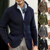 2024 Men's Autumn/Winter Slim Fit Stand Collar Knit Cardigan