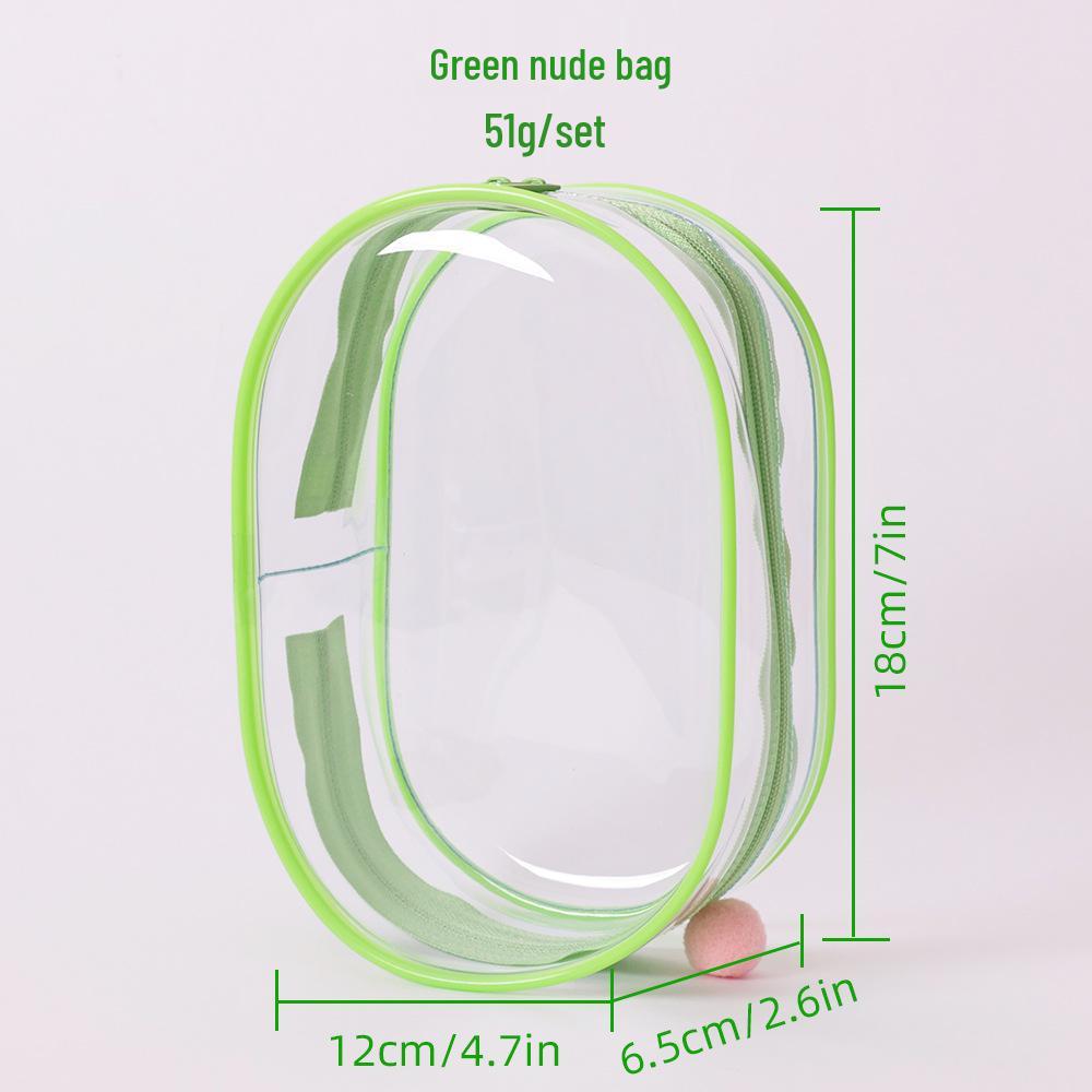 18cm High-Transparency Vinyl Doll Case - Multicolor Stroller Bag with Hanging Option for Anime Collectibles
