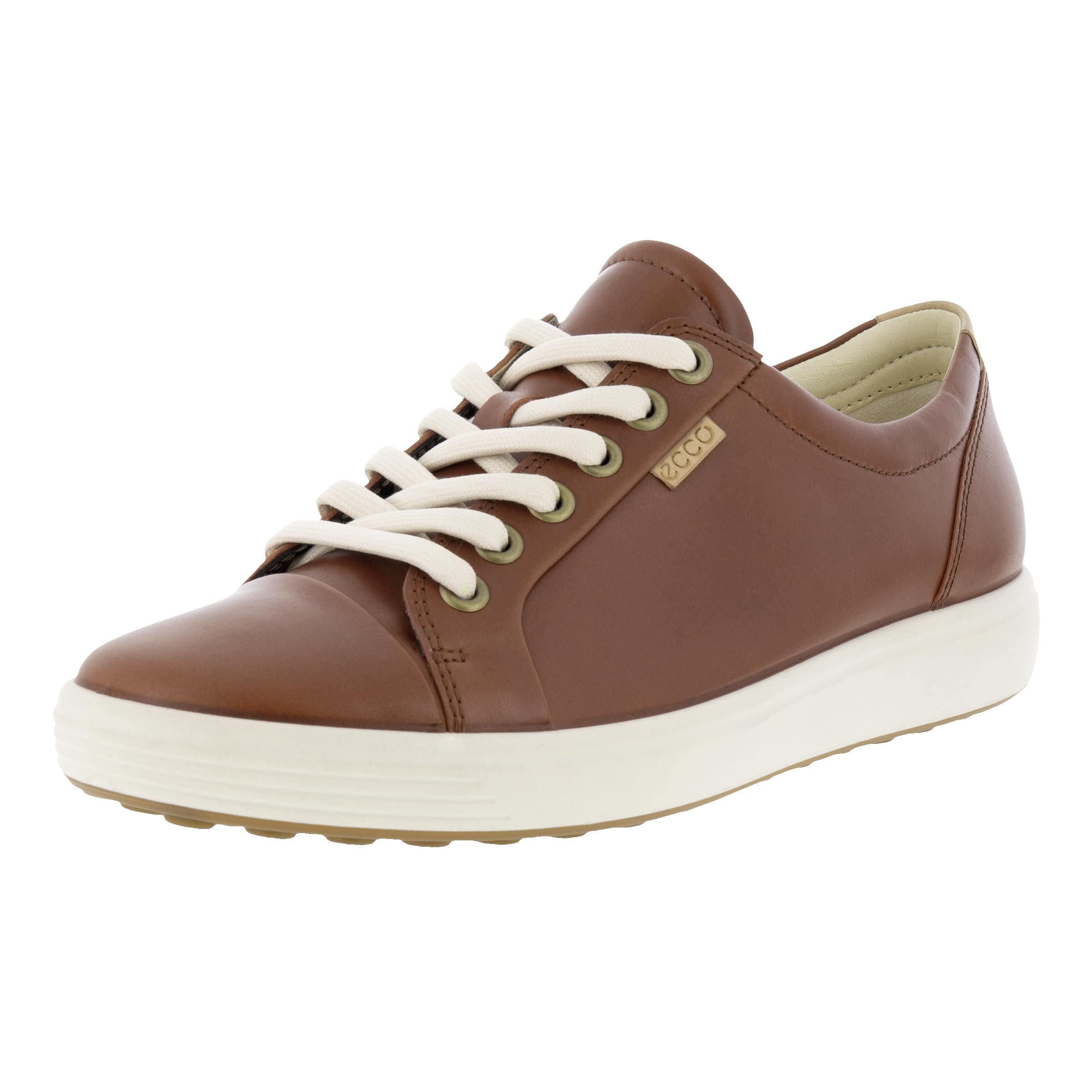 

ECCO Women s Soft 7W COGNAC Sneakers/Walking Shoes, Sizes 22.0cm-22.5cm, 3E