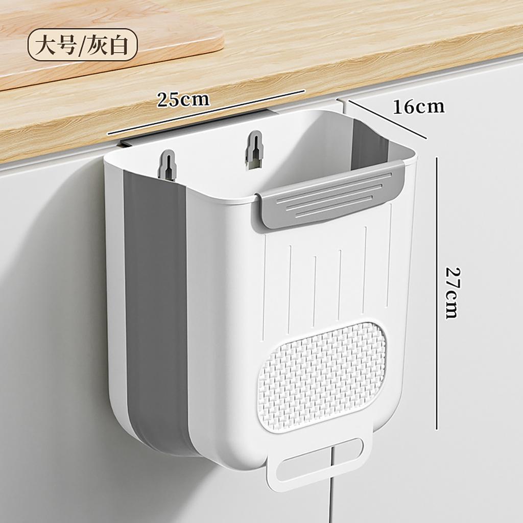 Poubelle murale Pliante Gain de place Solution de stockage des déchets pour bureau Camping-car Maison Voiture Cuisine
