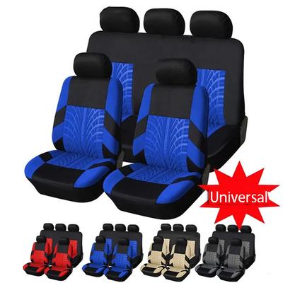 Moda Evrensel Tam Set Araba Koltuk Kılıfları Araba Koltuk Dekorasyonu Arka Ön Araba Koltuk Kılıfı Araba Yastık Koruyucu Kılıf Kapak