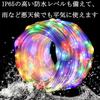(candy88) LED String Lights, 200 Bulbs, 20m, Plug-in Type, Waterproof & Dustproof, Flashing & Steady, 8 Light Patterns, Dimmable, Indoor & Outdoor