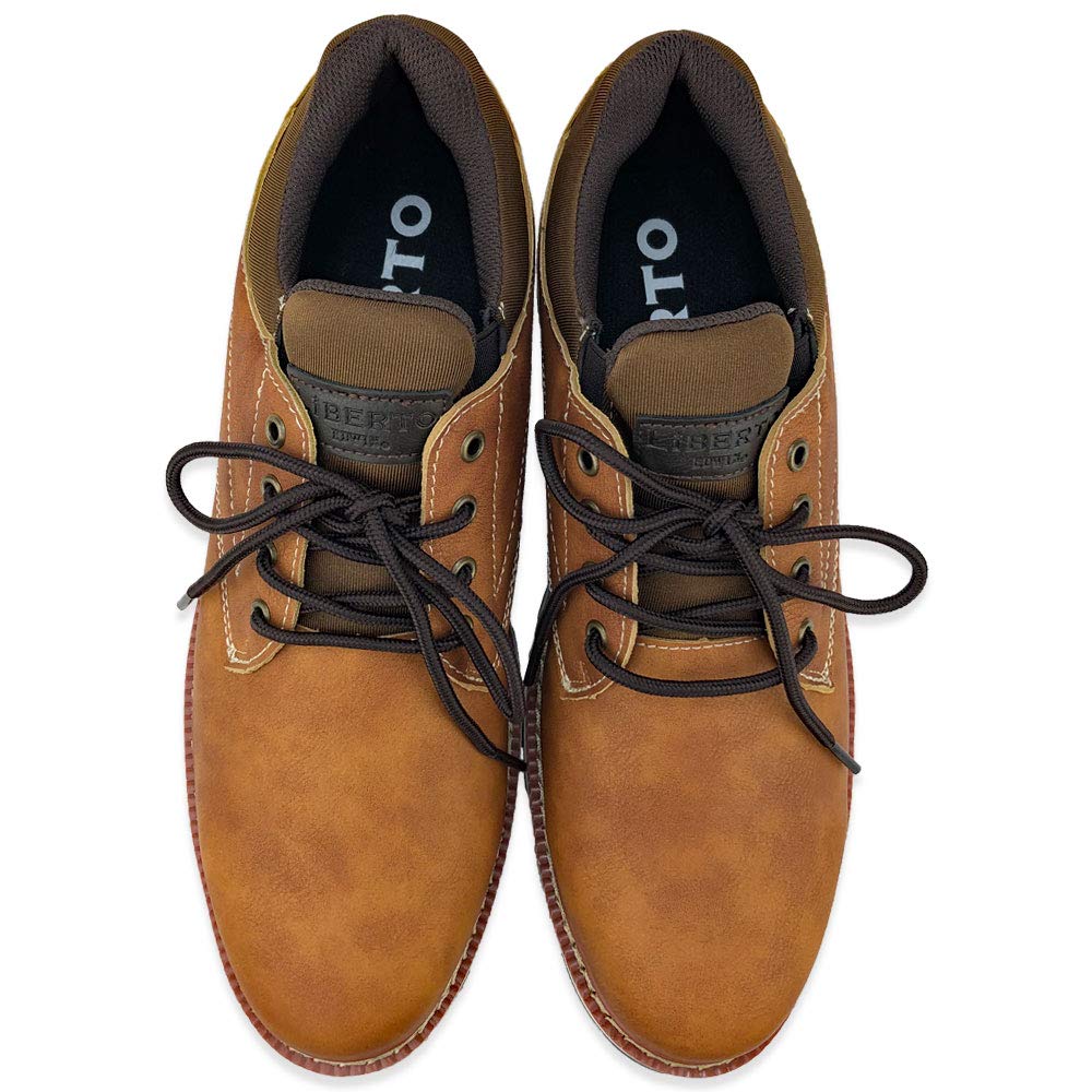 Liberto Edwin Men's Waterproof and Slip-Resistant Casual Shoes (Camel, 26.0 cm)