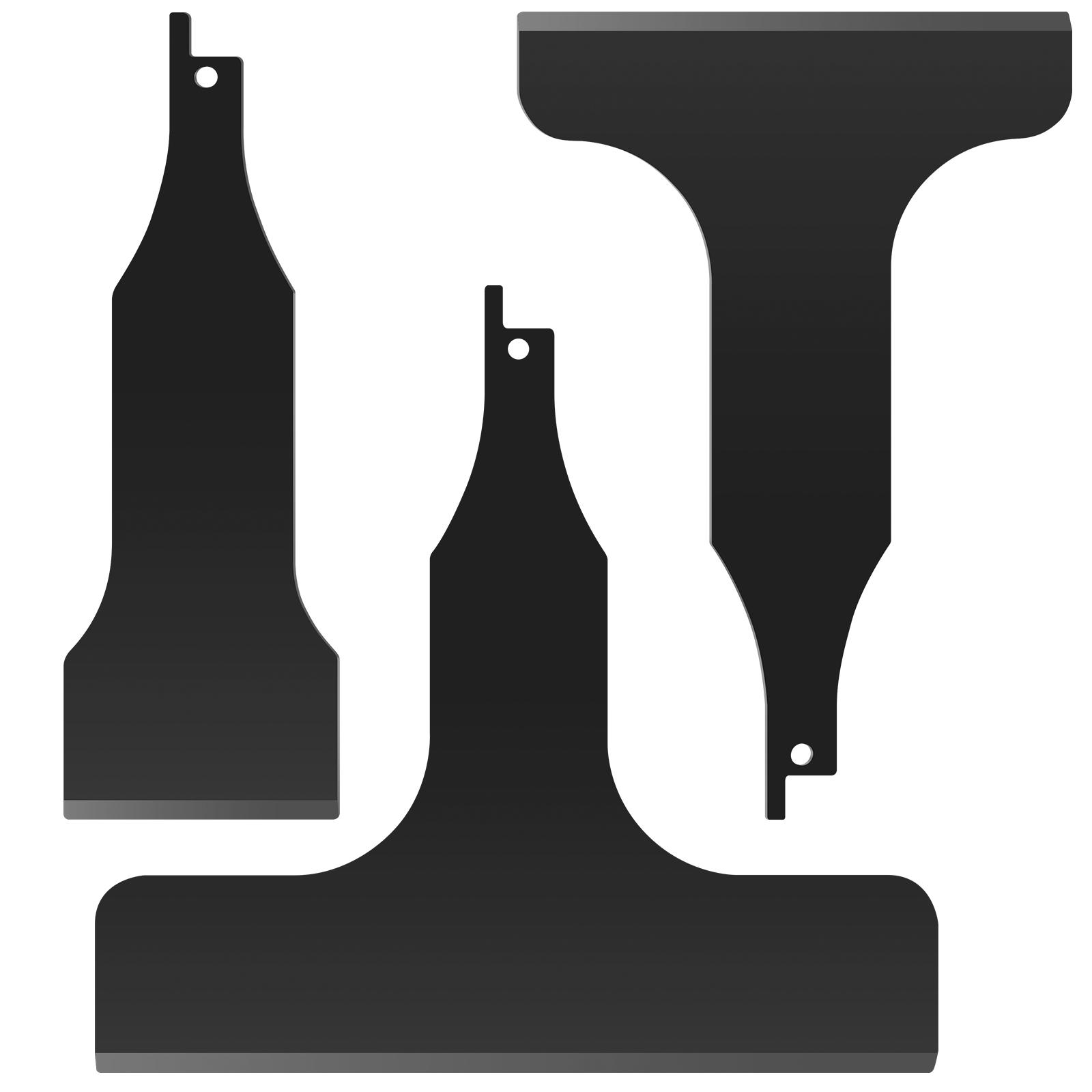 

3шт возвратно-поступательная лопата 50/100/150 мм Hcs электрическая скребковая пила-лезвие для очистки удаления затирки для плитки клея зазоров замазки стен