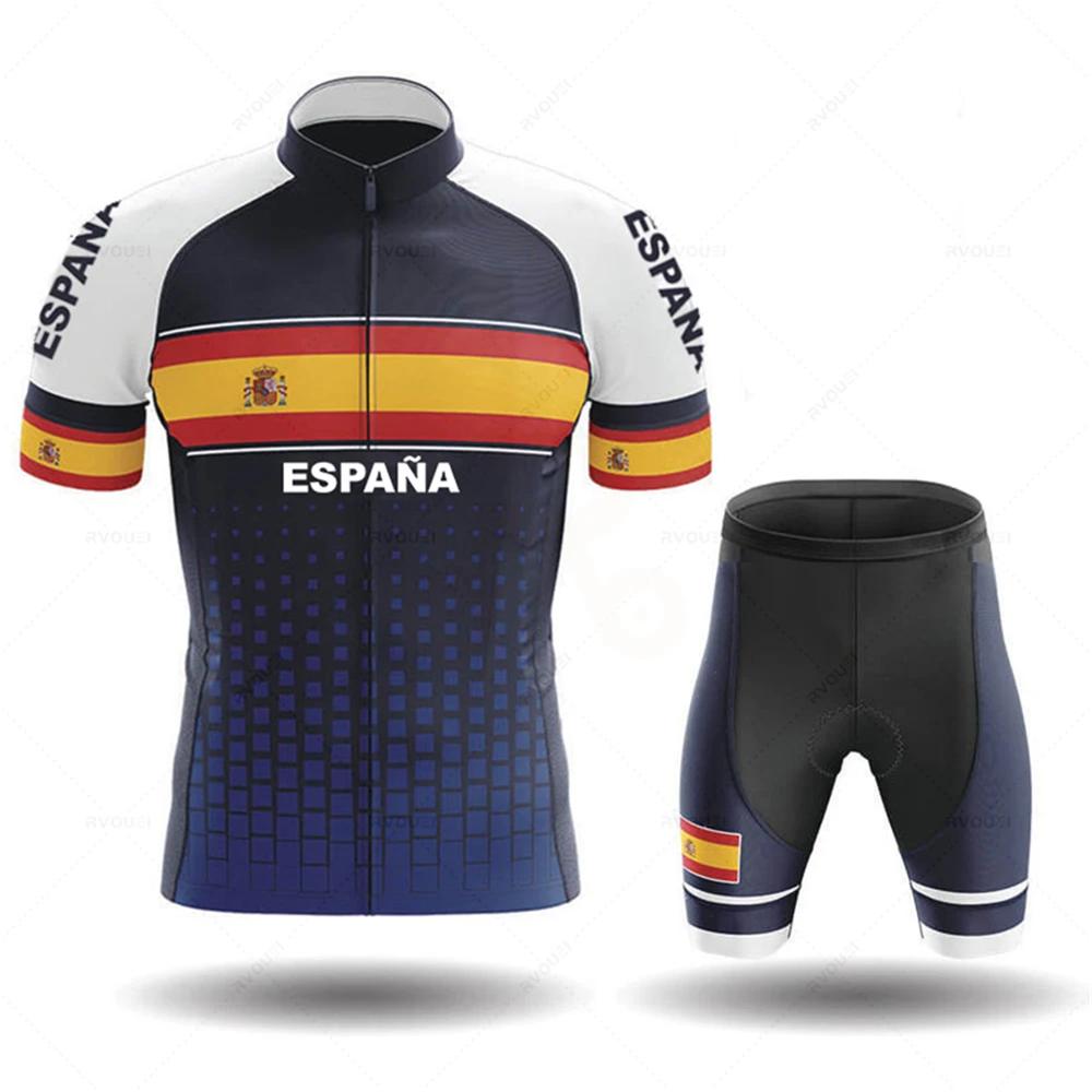2026 Tým Pánský Letní Španělsko Cyklistický Dres Sada Prodyšný Horský Kolo Závodní Sport Mtb Oblečení na Kolo Maillot Ciclismo Hombre