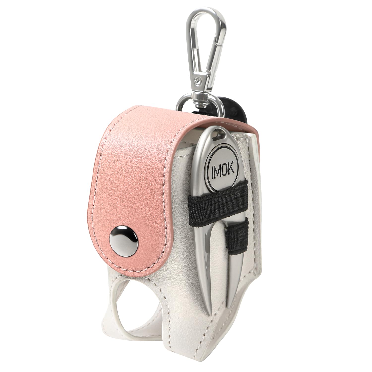 

IMOK Golf Ball Case for Men and Green Golf and 2 Practice Balls Included Women, Fork, Marker, (Baby Pink)
