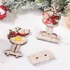 Retro Style Wooden Christmas Reindeer Decorations - Ideal for Hotel Window Displays and Desktop Ornaments