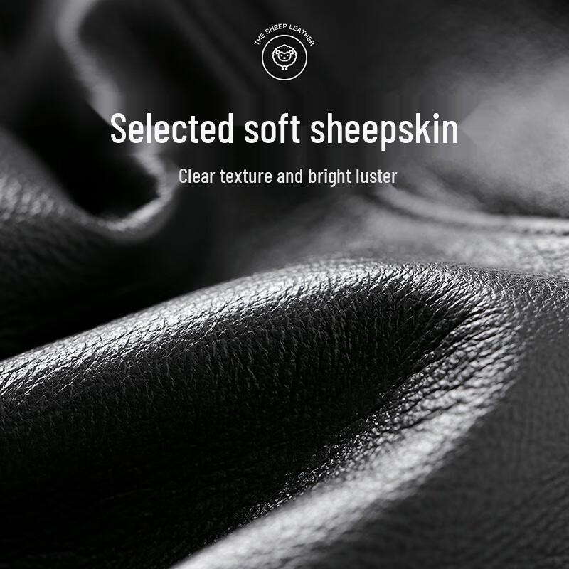 Guantes de Invierno para Hombre Hengyuanxiang con Forro de Piel de Oveja Genuina