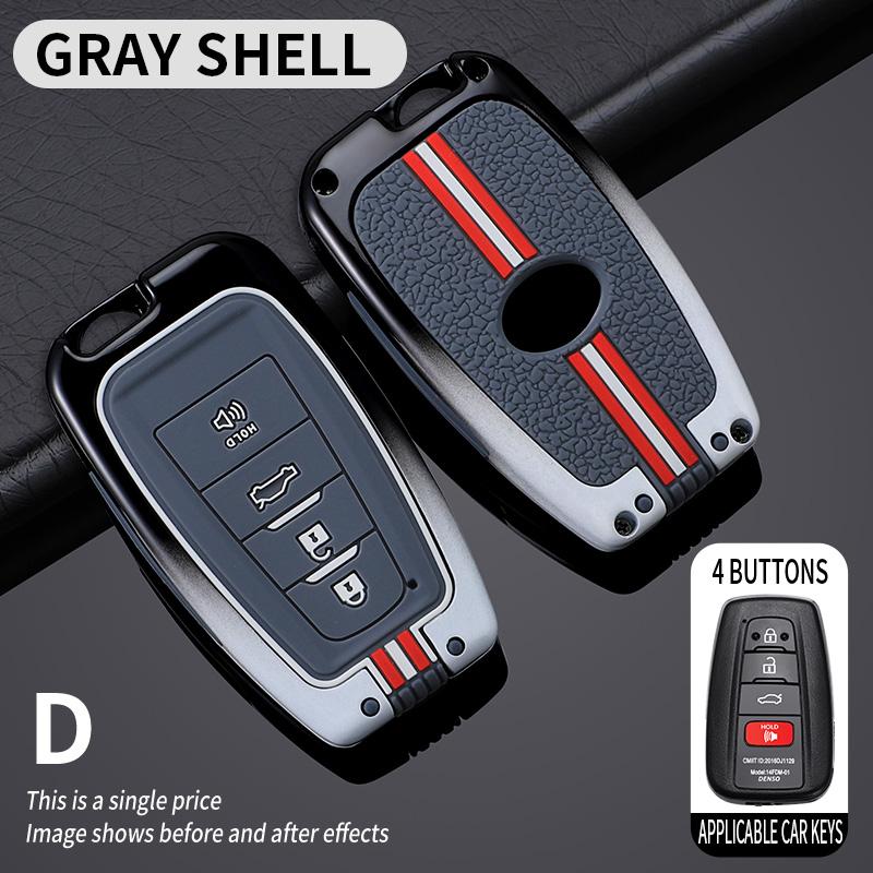 Zinc Alloy Car Remote Key Case Cover For Toyota CHR Prado 2017 2018 Prius Camry Corolla RAV4 2020 2025 2025 2025 Car Accessories