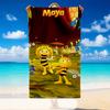 Quick Dry Beach Towel Biene Maja Pattern, Lightweight Absorbent Towel for Pool Beach Vacation Use
