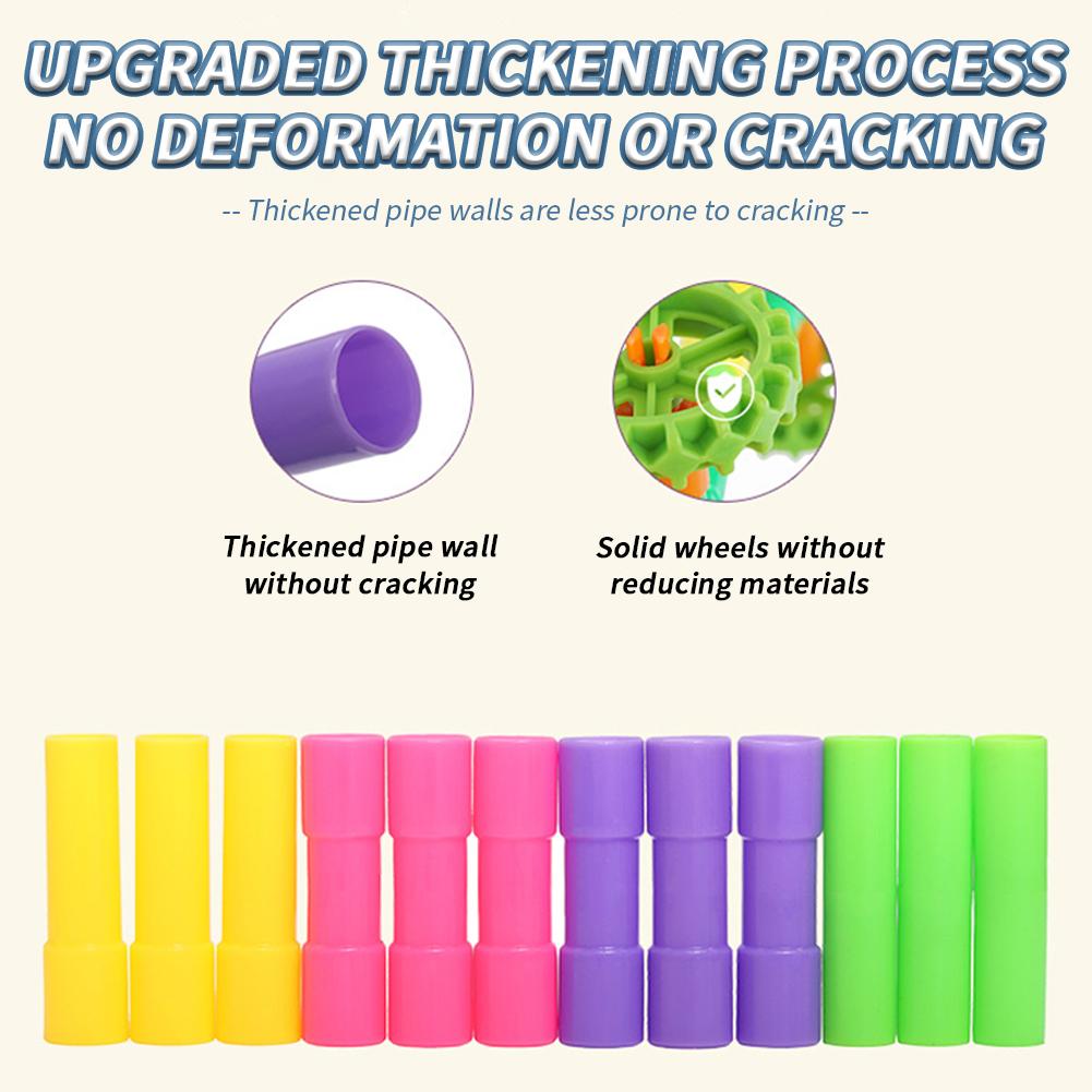 Water Pipe Building Blocks Toys For Kids DIY Educational Toys Designer Construction Birthday Toy For Boys And Girls