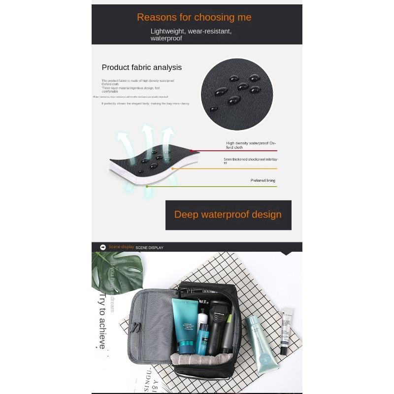 Polyester Men Business Portable Storage Bag Toiletries Organizer Women Travel Cosmetic Bag Hanging Waterproof Wash Pouch