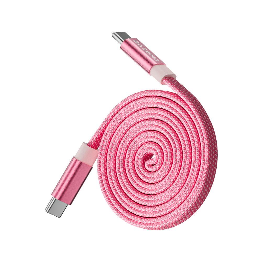 2026 New Model 240W Type C To C Nylon Braid Magnetic Data Cable Super Fast Charging Cable for Mobile Devices