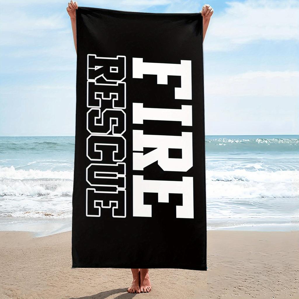 1 Stück Schnelltrocknendes Feuerrettungs-Strandtuch - Polyester Leichtes Weiches Schwimm-Reisehandtuch, Unisex für Strandmatte Badebekleidung Camping