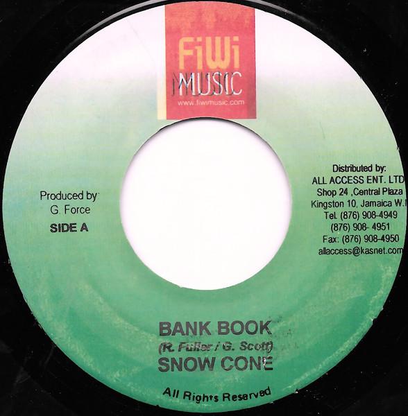 

7-дюймовая пластинка SNOW CONE DAVILLE Сберегательная книжка Go Deh Gal НЕТ FiWi Music 2004 Ямайка Регги Ска Даб Б/у