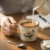385ml Antique Style Mug Microwave Safe Exquisite Water Cup Porcelain Ceramic Coffee Cup  Kitchen