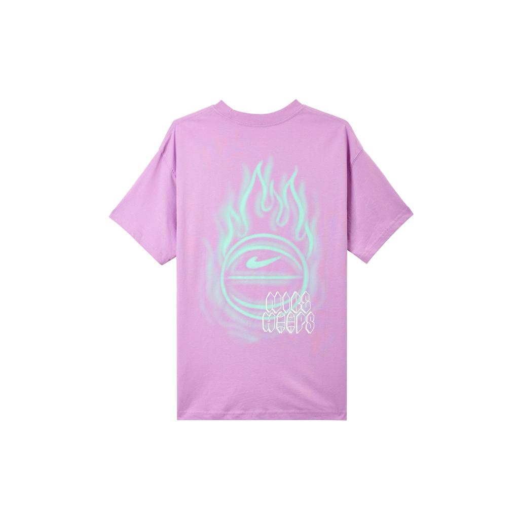Nike Basketball Print Casual Sports Crew Neck Short Sleeve T-Shirt Men Tops Pink FJ2324-532