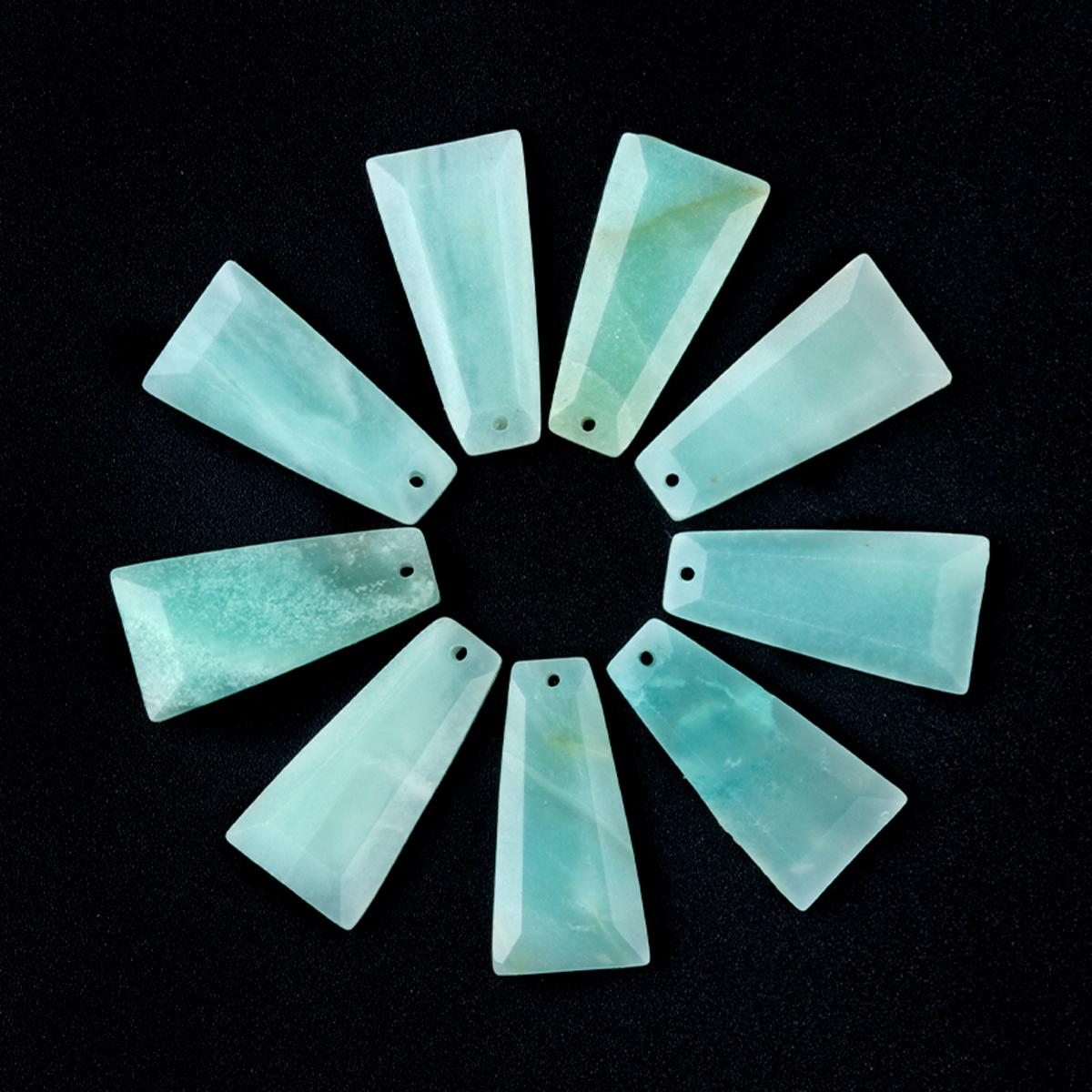 

1 шт., лечебные хрустальные бусины Рейки с отверстием, трапециевидные граненые бусины из натурального камня, драгоценных камней, свободные бусины для изготовления ювелирных изделий, аксессуары для рукоделия, ремесло 25x13 мм 25x13mm