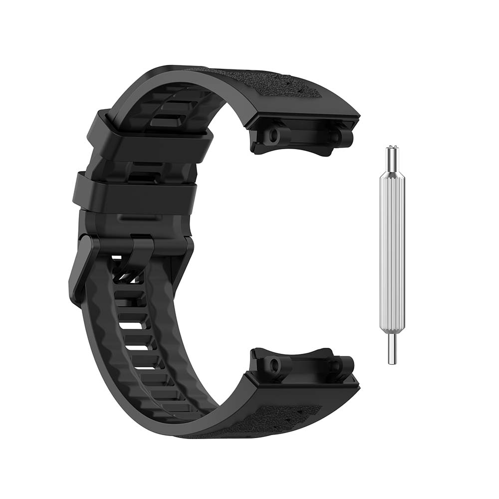 

Силиконовый ремешок для AMAZFIT T-Rex 2, сменный регулируемый спортивный ремешок, аксессуары с инструментом для снятия для Amazfit T Rex 2 чёрный
