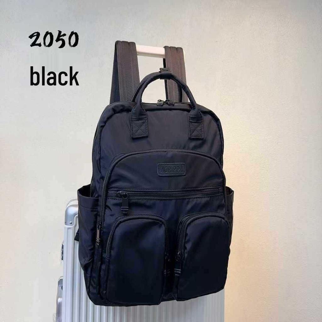 Stylish Nylon Multi-Pocket Laptop Backpack for Business and Commuting