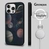 Saturn Solar System Phone Case For iPhone 16e,16,15,14,13,12,11,Plus,Pro,Max,Mini Magsafe Magnetic Wireless Charging