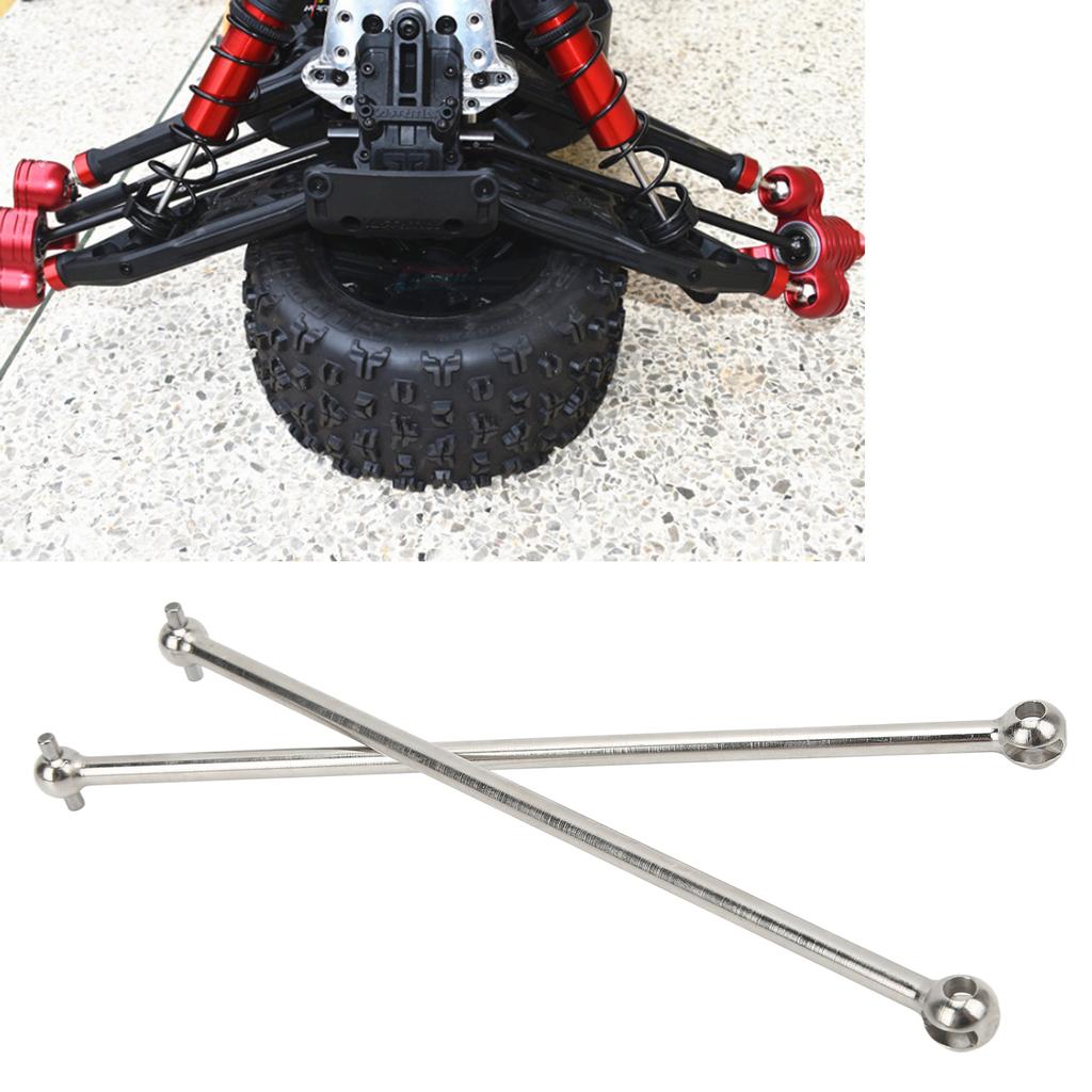 2Pcs RC Drive Shaft Steel Efficient Drivetrain Rust Resistant RC CVD Drive Shaft for   1Celsius5 Outcast Kraton 8s