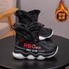 Children's Snow Boots Winter New Velvet Thickened High-top Warm Large Cotton Boots Medium and Older Children's Northeast Cold-proof Warm Shoes