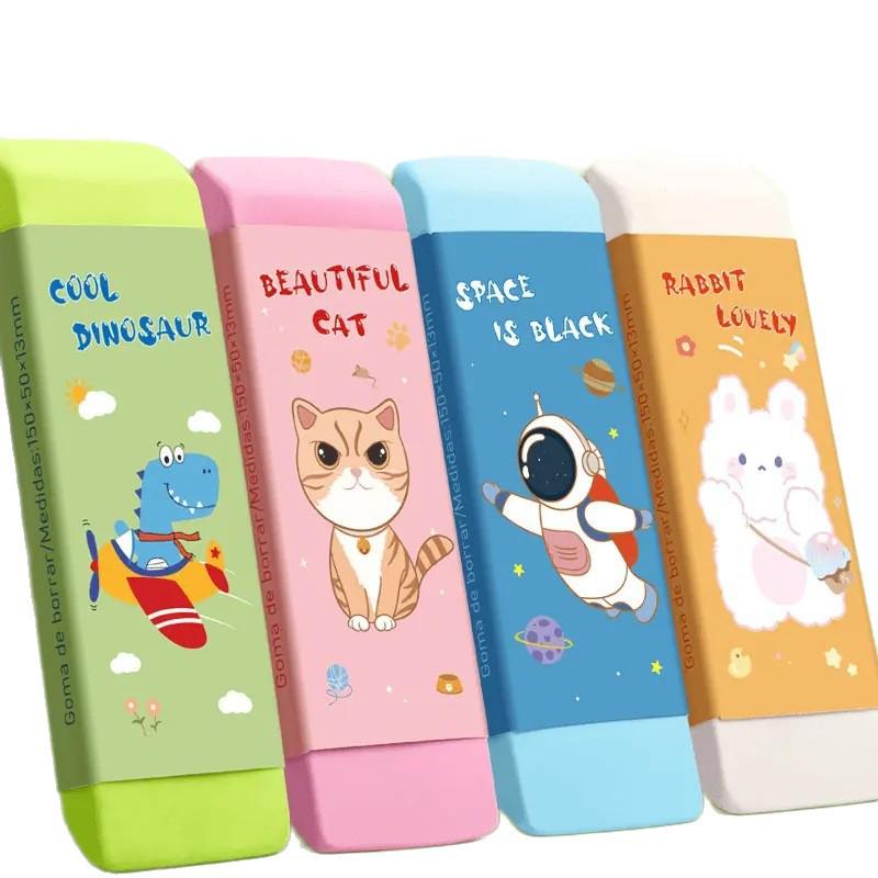 Nykomling Exklusivt: Extra stort, smulfritt tecknat suddgummi för studenter och barn