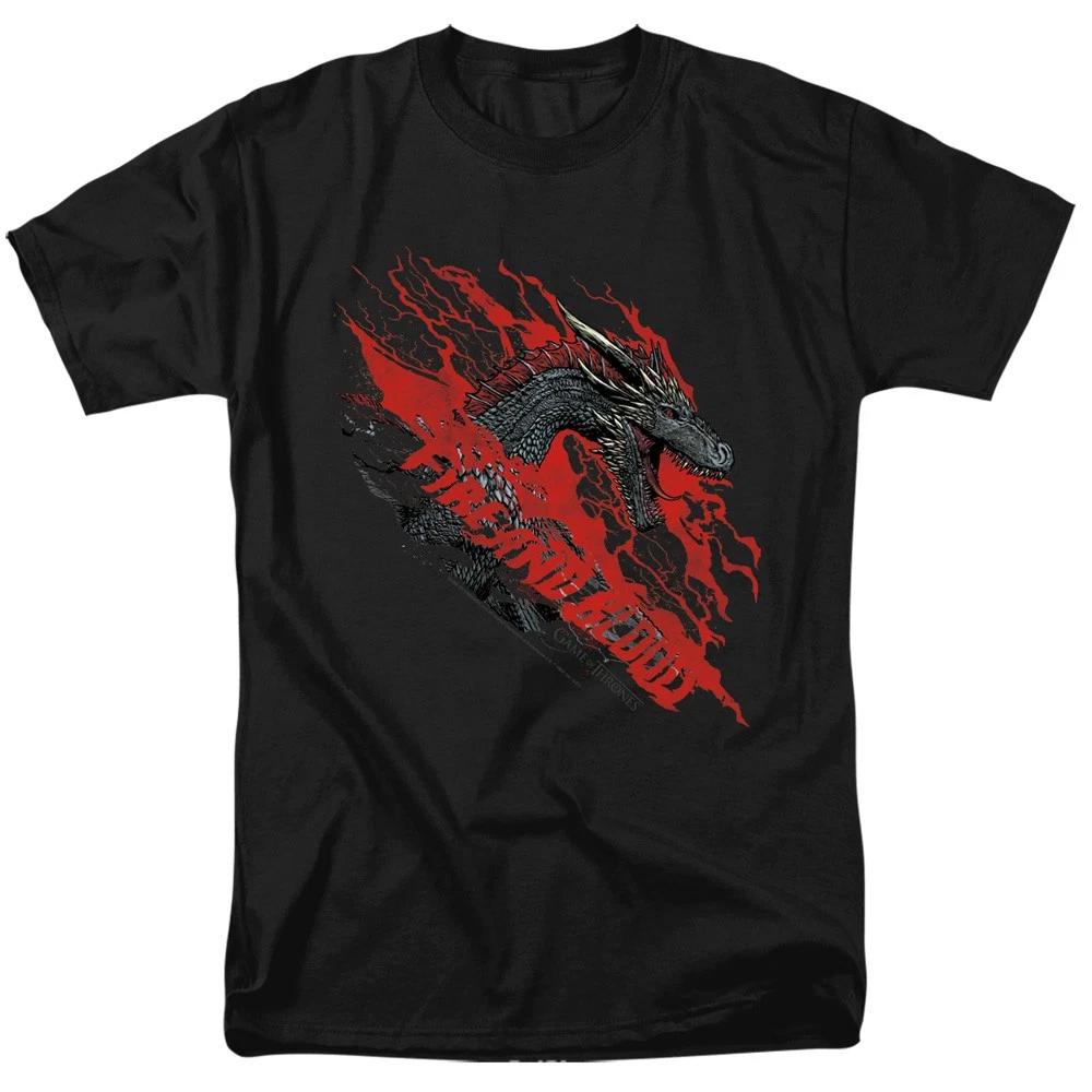 Game Of Thrones - Fire And Blood Dragon - Unisex Children s T-shirt - Black 100