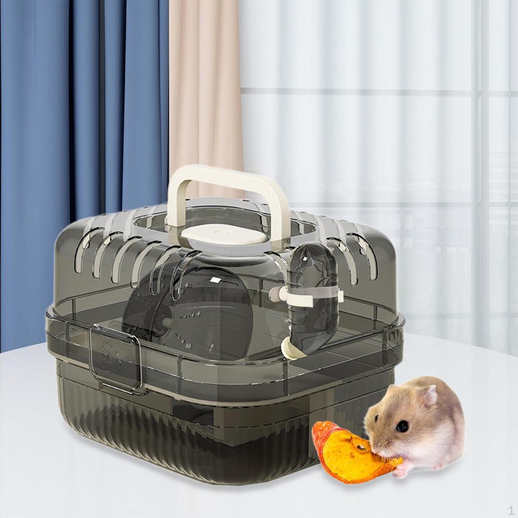 Hamster Kafesi Taşıma Çantası Şeffaf Havalandırmalı Yaşam Alanı Saplı Küçük Hayvan için