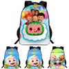 Cocomelon Backpack Children School Bags Durable Cartoon Lankybox Schoolbag For Kids