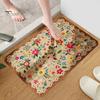 Rohož Koupelnová Podložka Rychloabsorpční Květinový potisk Rychleschnoucí Rozsivek Bahno Protiskluzový Spodní vstupní Koberec Víceúčelový Koberec do vany Sprchový dřez Kuchyňský koberec