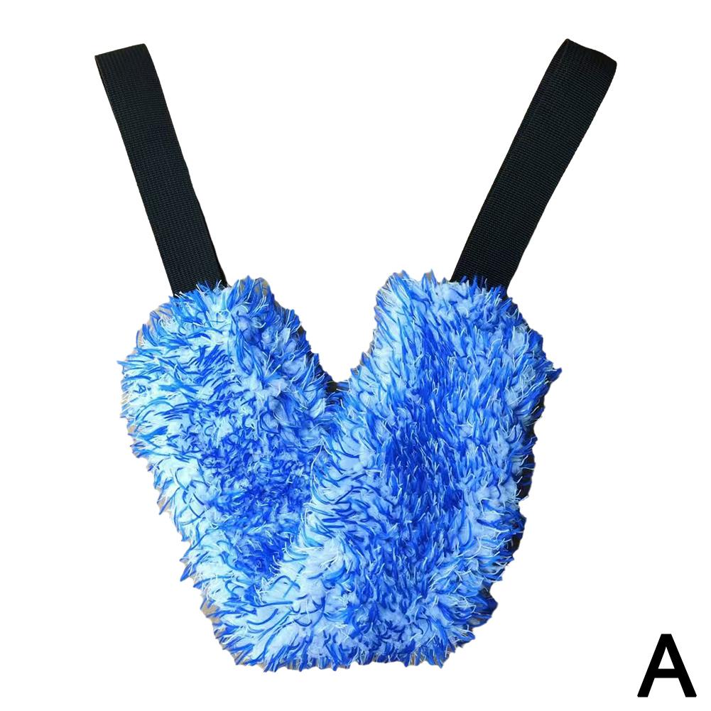 

Щетка для мытья колес автомобиля, двухсторонняя, с длинным ремнем, щетка из микрофибры, ступица, деталь, тяговый ремень G6B7 Blue-One size